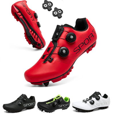 2025 Cycling Sneaker Mtb with Cleats Men Carbon Sports Speed Bike Shoes Women Mountain Racing Flat SPD Road Cycling Footwear by Smarsty