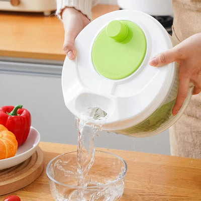 Multifunctional Household Manual Vegetable Dehydrator - Salad Spinner with Fruit, Lettuce Drain Basket | Home Kitchen Gadgets by Smarsty