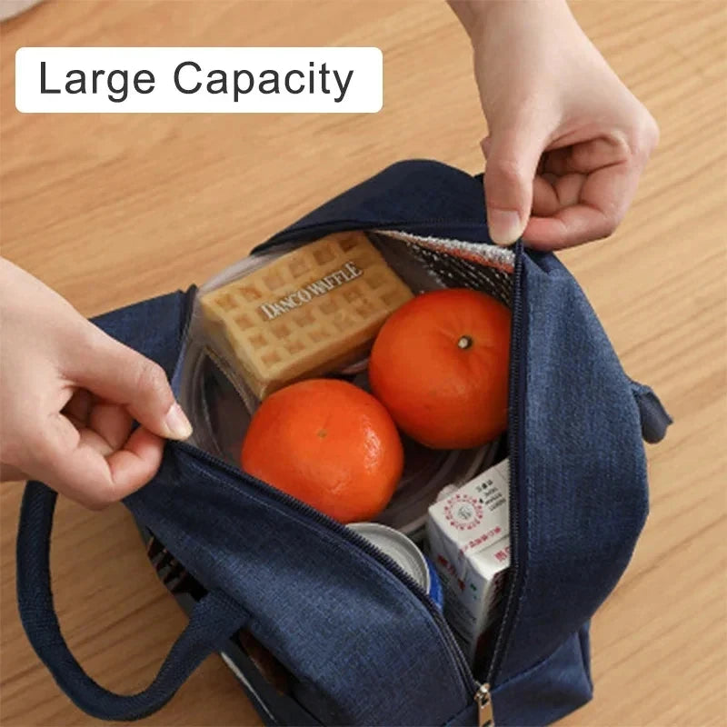 Insulated Portable Lunch Bag For Women Office Tote Compact - Smarsty