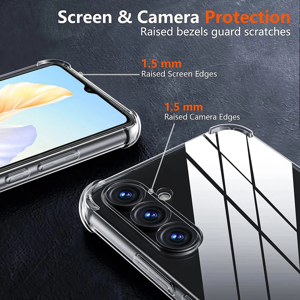 Transparent Silicone Shockproof Case For Galaxy S Series - Smarsty