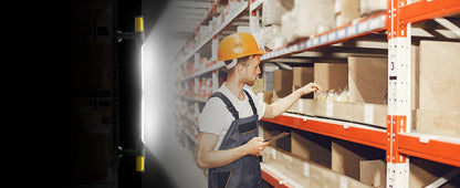 Dual Magnetic Work Lights 2 in 1, 2400LM Rechargeable Underhood Light,360° Rotation with Hooks for Car Repair, Garage, Emergency