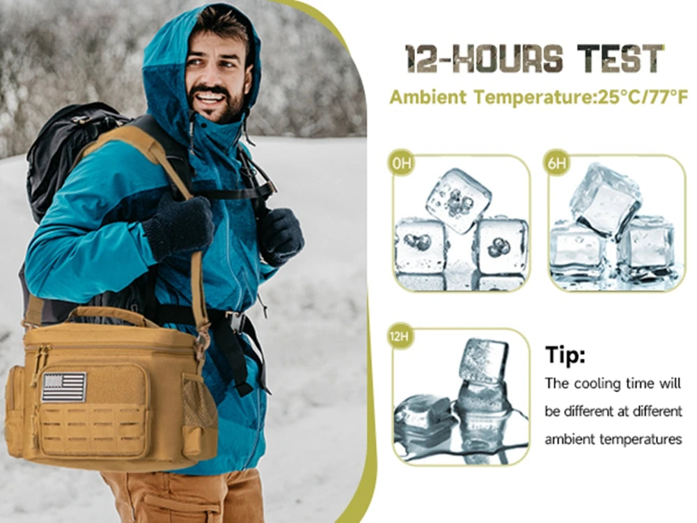 Outdoor Thermal Cooler Bag Insulated Lunch Box For Men - Smarsty