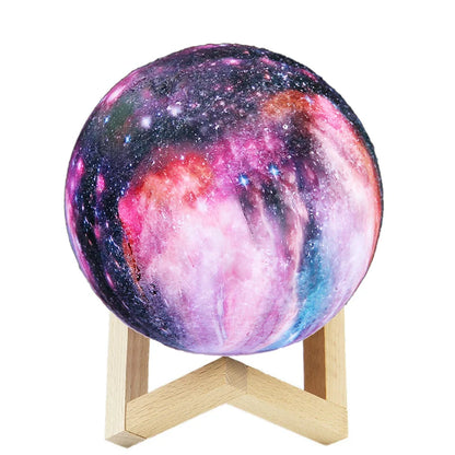 3D Printed Moon Lamp with Remote 16 Colors LED Night Light - Smarsty