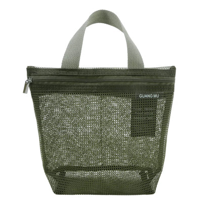 Mesh Makeup Toiletry Storage Bags Handbags Portable Travel Washing Body Shower Tools Organizer Hanging Cosmetic Organizer Pouch - Smarsty