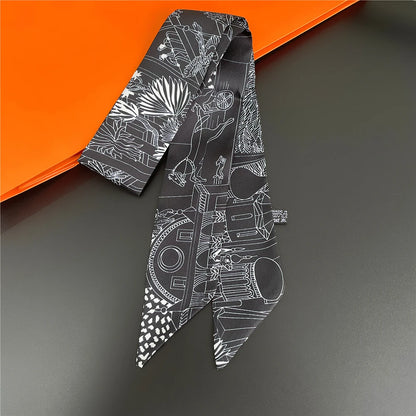Silk Summer Scarf for Women Lightweight Neckwear - Smarsty