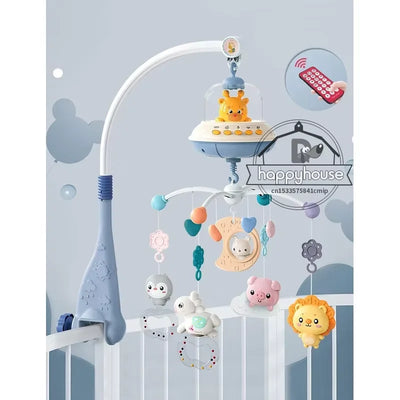 Musical Baby Crib Mobile with Lights Music Projection for Infants Remote Control Crib Toys for Newborn Baby Mobile for Crib Toys - Smarsty