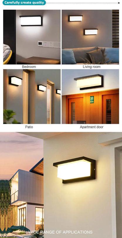 LED Wall Light With Motion Sensor For Outdoor Use - Smarsty