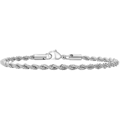 Trendy Stainless Steel Cuban Chain Bracelet for Men - Smarsty