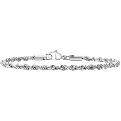 Trendy Stainless Steel Cuban Chain Bracelet for Men - Smarsty