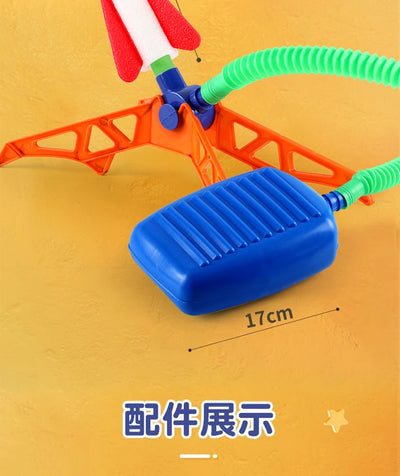 Kids Rocket Launcher Step Pump Power Air Pressed Stomp Outdoor Family Games Skyrocket Birthday Gifts Sports Toys For Children - Smarsty