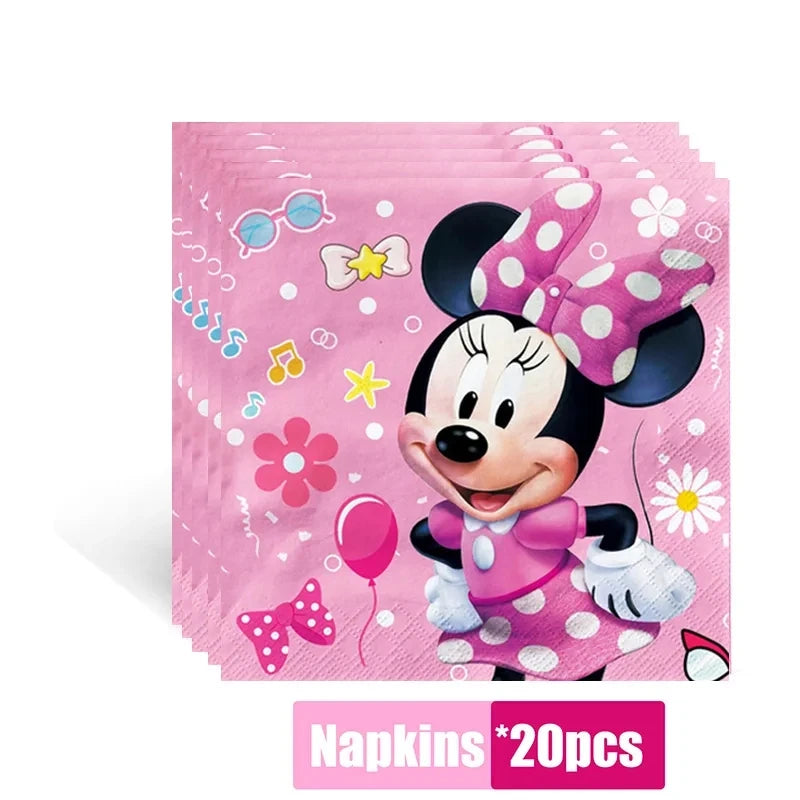 Disney Minnie Mouse Party Supplies Set for Kids Birthdays - Smarsty