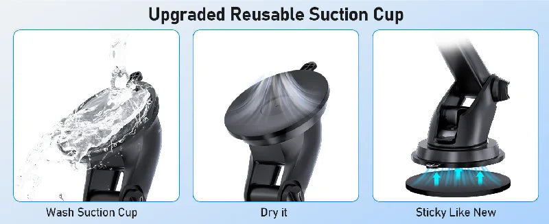 Universal Car Phone Holder With 360 Degree Rotation Suction - Smarsty