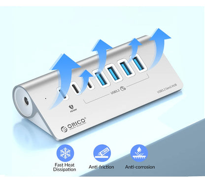 High Performance USB Docking Station With 10Gbps Hub