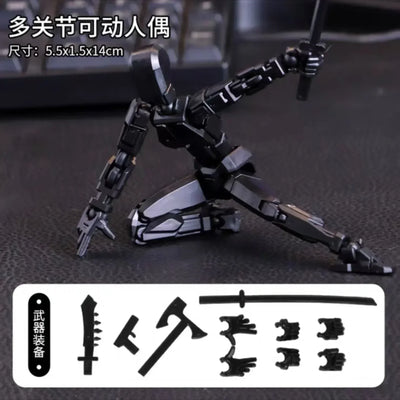 DIY Luminous T13 Multi-Jointed Movable Shapeshift Robot 3D Printed Mannequin Lucky robot and dog Action Figures Toys kids Gifts - Smarsty