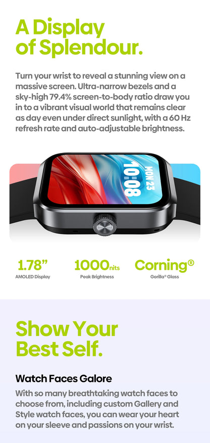Zeblaze Beyond 3 Plus GPS Smart Watch with AMOLED Display - Smarsty