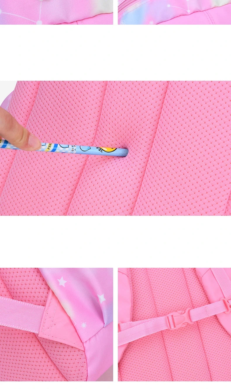 Pink Kids Backpack Waterproof Kawaii School Bag For Girls - Smarsty