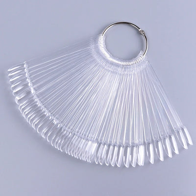 50pcs Oval Nail Display Tips for UV Gel Swatching - Smarsty