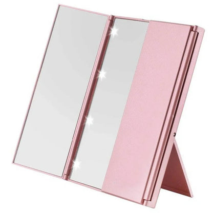 Portable LED Makeup Mirror with Adjustable Stand - Smarsty