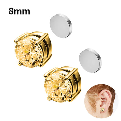 Fashion Crystal Magnetic Clip Earrings for Men and Women - Smarsty
