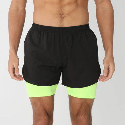 Gym Shorts Men Running Shorts with Liner Pockets Towel Loop Quick Dry Lightweight Workout Men's Breathable Athletic Sport Shorts - Smarsty