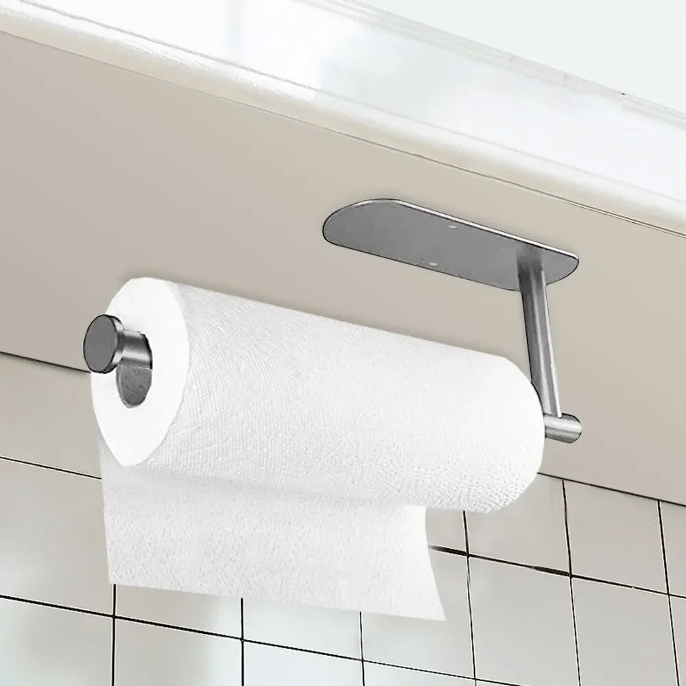 Durable Stainless Steel Paper Towel Rack for Kitchen - Smarsty