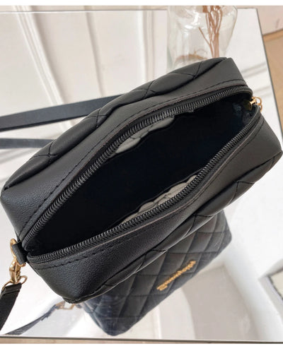 2024 Tassel Small Messenger Bag For Women Trend Lingge Embroidery Camera Female Shoulder Bag Fashion Chain Ladies Crossbody Bags - Smarsty