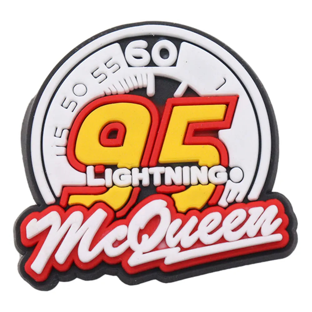 1Pcs Mix Cars Luigi Ramone Lightning McQueen PVC Shoe Charms Kids Popular Buckle Decorations Fit Birthday Gifts