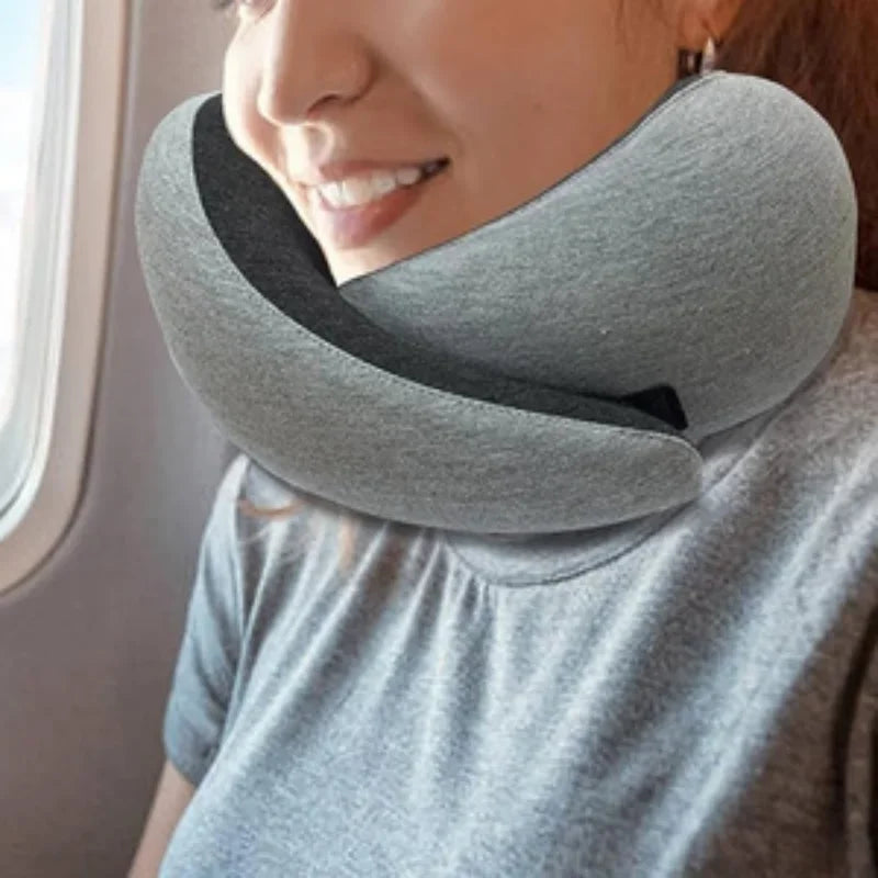 Memory Foam Travel Neck Pillow U-Shape Design for Ultimate Comfort - Smarsty