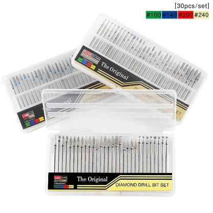 30PCS Stainless Steel Nail Drill Bits Set for Perfect Manicure - Smarsty