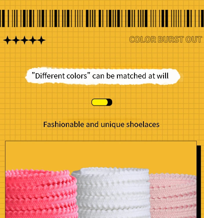 1Pair Shoe Laces New Casual Sneakers tennis Flat Shoelaces Fashion Rope Shoelace for Shoes 120/140/160CM Shoes Accessories - Smarsty