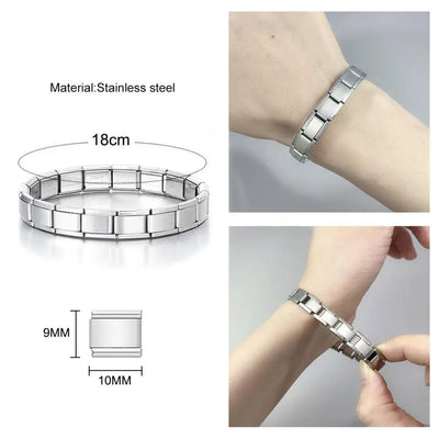 Stainless Steel Italian Chain Link Bracelet DIY Kit - Smarsty