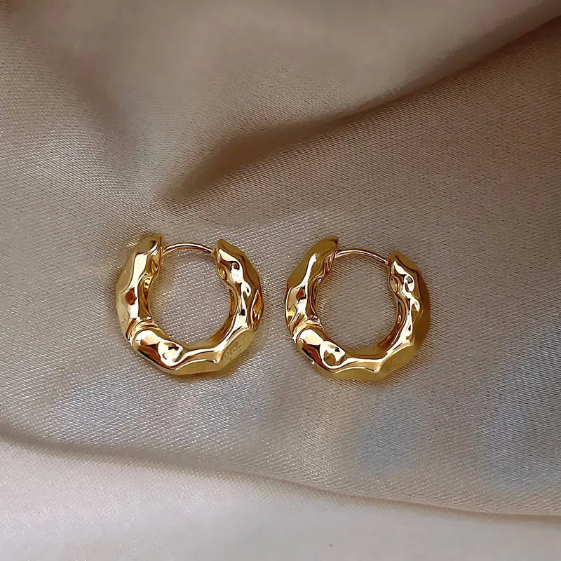 925 Sterling Silver Hoop Earrings Lightweight Trendy - Smarsty