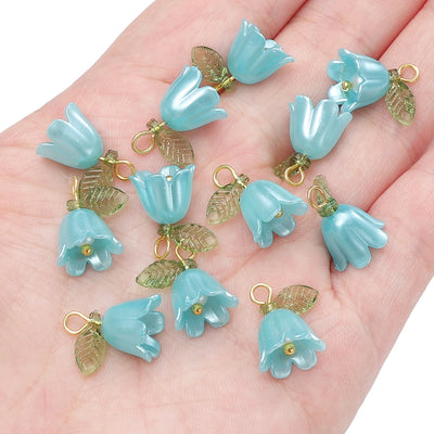 Acrylic Lily of the Valley Flower Beads for Jewelry Making - Smarsty