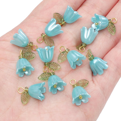 Acrylic Lily of the Valley Flower Beads for Jewelry Making - Smarsty
