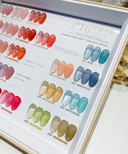 Vendeeni 24 Colors Jelly Gel Nail Polish Set - Smarsty