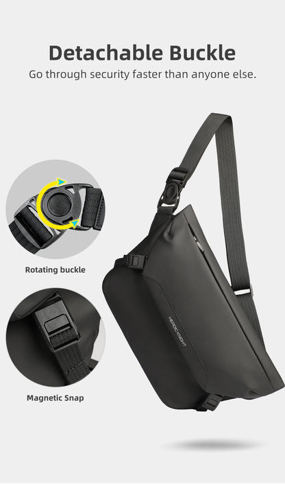 Water Resistant Messenger Bag For Men With Ipad Pocket - Smarsty