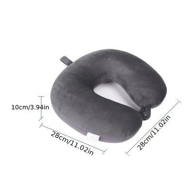 Bamboo Fiber Travel Neck Pillow with Soft Cover - Smarsty