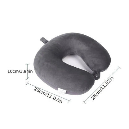Bamboo Fiber Travel Neck Pillow with Soft Cover - Smarsty
