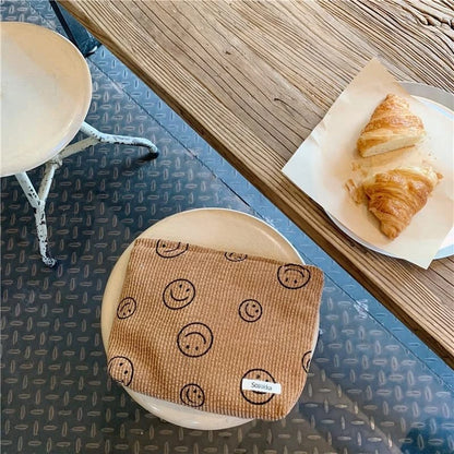 Makeup Bag Travel Toiletry Bag Cute Makeup Brushes Bag Cosmetic Bags for Women Zipper Makeup Bags for Purse - Smarsty