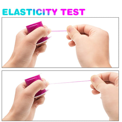 Strong Elastic Beading Cord 1mm 10m Durable Stretch - Smarsty