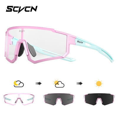 SCVCN new Outdoor Cycling Sunglasses Men MTB Bike Glasses Sports Mountain Climbing fishing Women Bicycle Cycling UV400 Goggles by Smarsty