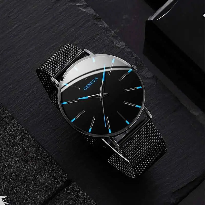 Ultra Thin Men's Business Watch with Mesh Band - Smarsty