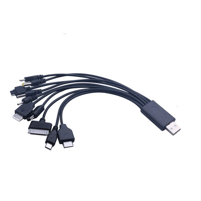 Universal USB To Multi Plug Cell Phone Charger Cable 10 to 1 USB Cable For Samsung Xiaomi Huawei Google OPPO Vivo Charger Cable - Smarsty
