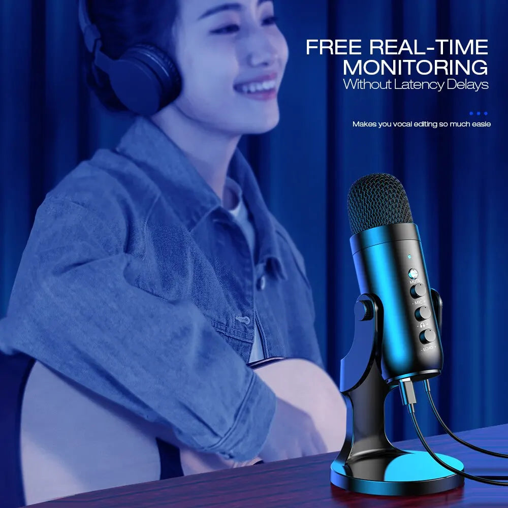 Haomuren USB Microphone for PC and Gaming Streaming - Smarsty