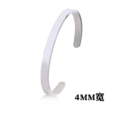 Adjustable Stainless Steel Men Bracelet Glossy Finish - Smarsty