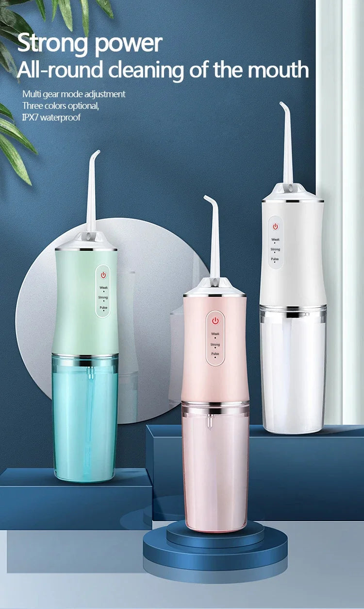 Oral Irrigator Dental Water Jet Flosser Appliance Pick Floss Dentistry Mouth Washing Machine Teeth Whitening Cleaning Tools - Smarsty