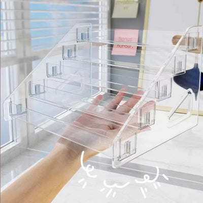 Acrylic Nail Polish Display Rack with Sturdy Multi-layer Design - Smarsty
