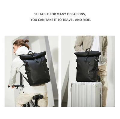 HK Expandable Travel Backpack Men Large Capacity Waterproof 15.6” Laptop Bag Hiking Rucksack Cycling Daypack Bag with USB Port - Smarsty