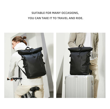 HK Expandable Travel Backpack Men Large Capacity Waterproof 15.6” Laptop Bag Hiking Rucksack Cycling Daypack Bag with USB Port