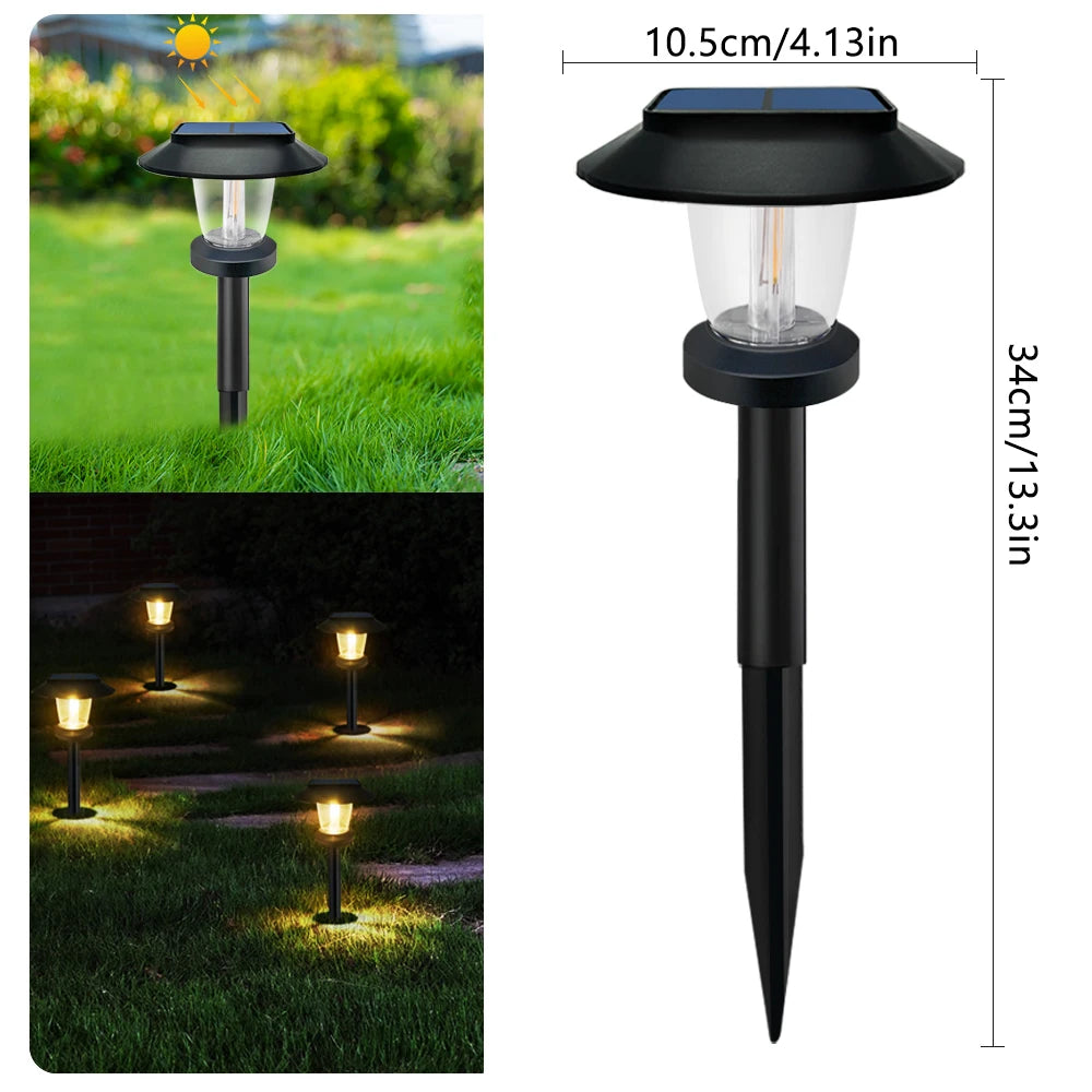 Solar Pathway Lights LED Waterproof for Garden Walkway - Smarsty